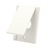 Ducted vacuum wall inlet - Slimline white