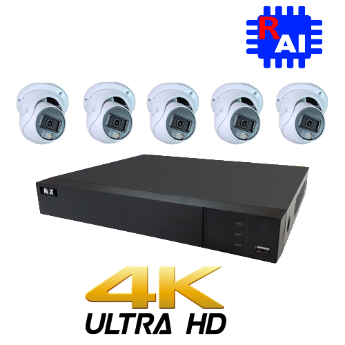 NYX 8 channel 4 camera CCTV kit